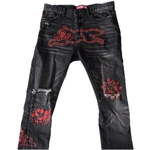 BBC Icecream Running Dog Denim Jeans 34 Black Billionaire Boys Club Ice Cream